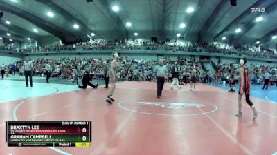 95 lbs Champ. Round 1 - Graham Campbell, Webb City Youth Wrestling Club-AAA vs Braxtyn Lee, St. Joseph Metro Kids Wrestling Club-AA