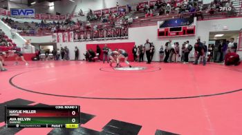 120 lbs Cons. Round 3 - Haylie Miller, HARRAH vs Ava Belvin, SHAWNEE