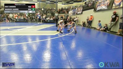 61 lbs Consolation - Max Jansing, Prodigy Elite Wrestling vs Maddox Harris, Rough Riders