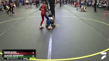 54 lbs Semifinal - Xavier Ruffin, Ruffin Trained Wrestling vs Quintian Mathewson, Black Knights Youth WC