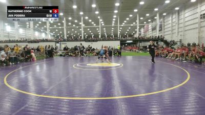 110 lbs Katherine Cook, Wisconsin vs Ava Fodera, California Gold