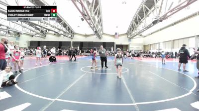 75 lbs Rr Rnd 1 - Kloe Krogstad, Grit Mat Club Girls vs Violet Engleright, CT Whale Orca