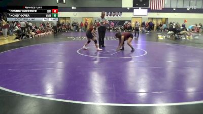 140 lbs 3rd Place Match - Honey Govea, Waterloo West vs Destiny Hoeppner, Cedar Falls