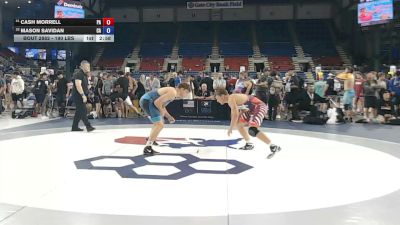 190 lbs Cons. Rd Of 32 - Cash Morrell, Pennsylvania vs Mason Savidan, California