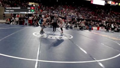 3A 165 lbs Quarterfinal - Haydn Frandsen, North Gem vs Mac Hall, West Jefferson