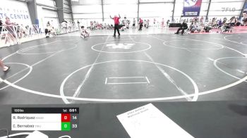 100 lbs Rr Rnd 2 - Ryan Rodriquez, Mat Assassins Gray vs Chase Bernabeo, Triumph Maize