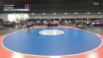 132 lbs Consi Of 8 #2 - Willow White, FL vs Ava Strayer, IN
