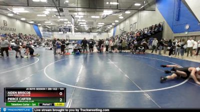 104 lbs Cons. Round 3 - Aiden Briscoe, Davis Wrestling Club vs Pierce Carter, Fremont Wrestling Club