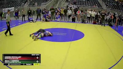 67 lbs Cons. Semi - Beau Cabrera, South Medford Mat Club vs Jaxon McCulley, Salem Elite Mat Club