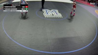 Champ. Round 1 - Rowyn Wiltgen, Millard South Girls vs Ashlee Cavender, Ralston Girls