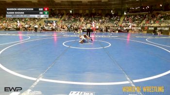 67 lbs Consi Of 16 #2 - Maddon Hendrickson, Hawks WC Lincoln, Ne vs Kasen Shouse, Cowboy Wrestling Club