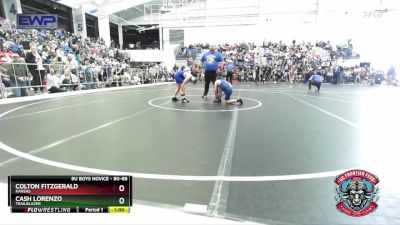 80-88 lbs Quarterfinal - Cash Lorenzo, Trailblazer vs Colton Fitzgerald, Kansas