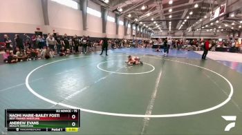 75 lbs Cons. Round 2 - Naomi Marie-Bailey Foster, Best Trained Wrestling vs Andrew Evans, ReZults Wrestling