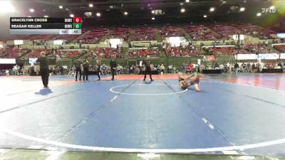 62 lbs Semifinal - Reagan Keller, Team Champs vs Gracelynn Cross, Team Real Life