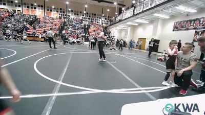 55 lbs Quarterfinal - Hudson Hood, Collinsville Cardinal Youth Wrestling vs Braxxtyn Walker, HURRICANE WRESTLING ACADEMY