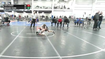 106 lbs Consi Of 8 #2 - Luca Glinski, Red Roots WC vs Benjamin Young, Top Flight Wr Ac