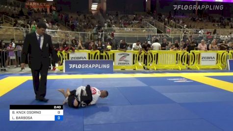 BECKHAM KNOX OSORNO vs LUCAS BARBOSA 2022 Pan Kids Jiu-Jitsu IBJJF Championship