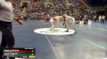 189 lbs Cons. Round 3 - Stone Thornton, Central Cass vs Grant Carlson, Bismarck Century