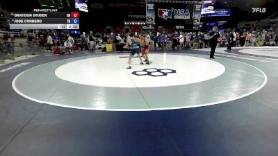 113 lbs Cons. Sub-semis - Braydon Studer, OH vs Jose Cordero, TN
