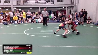 80 lbs Round 3 (8 Team) - Christian Worthy, Mat Assassins Grey vs Ben Snyder, Terps Xpress ES