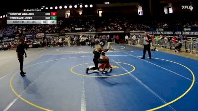 D 1 165 lbs Cons. Round 5 - Terrance Jopes, Baton Rouge vs Cooper Williams, Catholic - B.R.