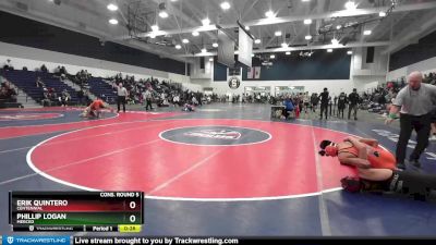 120 lbs Cons. Round 5 - Erik Quintero, Centennial vs Phillip Logan, Merced