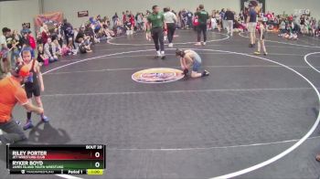 56 lbs Round 1 - Ryker Boyd, James Island Youth Wrestling vs Riley Porter, Jet Wrestling Club