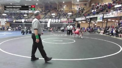 190 lbs Semifinal - Austin Freisberg, Caney Valley HS vs Paxton Willett, Silver Lake HS