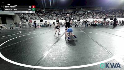 60 lbs Quarterfinal - Ezra Fisher, Tiger Trained Wrestling vs Rhett Villines, Weatherford Youth Wrestling
