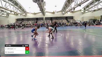 147-H lbs Consi Of 32 #1 - Justyn Johnson, Tiger Wrestling Club (TWC) vs Michael Carastro, .