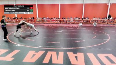 149 lbs Semifinal - Mike Loney, Indiana Tech vs Grayson Sonntag, Cleary University