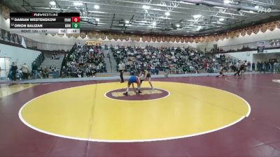 157 lbs Cons. Round 1 - Damian Westenskow, Evanston vs Orion Balizan, Green River