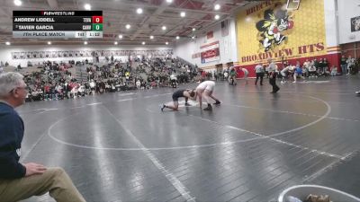175 lbs 7th Place Match - Tavier Garcia, Canyon View vs Andrew Liddell, Teays Valley