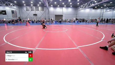 119 lbs Quarterfinal - Ivan Rego, Yale St Wrestling Club vs Dawson Bowden, Wtf Witchduck Training Facility