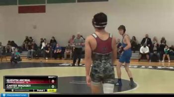 132 lbs Finals (2 Team) - Carter Wagasky, Moapa Valley vs Quentin Arcibal, Cimarron Memorial