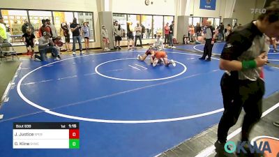 119 lbs Final - Jesse Justice, Sperry Wrestling Club vs Dax Kline, Springdale Youth Wrestling Club