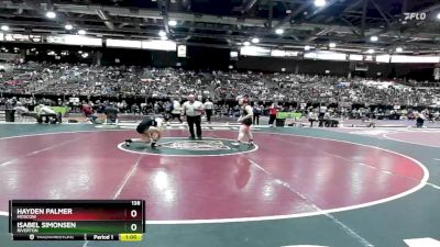 138 lbs Cons. Round 2 - Isabel Simonsen, Riverton vs Hayden Palmer, Moscow