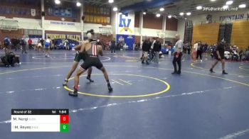 138 lbs Prelims - Mark Nargi, Glendora vs Matthew Reyes, South Hills