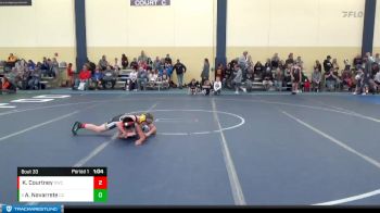 95 lbs Cons. Round 2 - Abraham Navarrete, Cuba City vs Kaden Courtney, Outlaw Wrestling Club