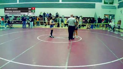 140 lbs Quarterfinal - Islah Alcala, Toppenish (Girls) vs Arionna Wangler, Selah (Girls)