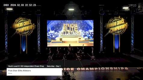 Five Star Elite Allstars - Blaze [2024 Youth Level 2.1 D2 Independent Cheer-Prep Saturday - Day 1] 2024 Winner's Choice Championships - Ft. Lauderdale