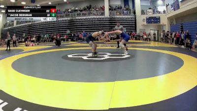 144 lbs Champ. Round 3 - Gage Clevinger, Antwerp Local vs Jacob Bergman, Anthony Wayne