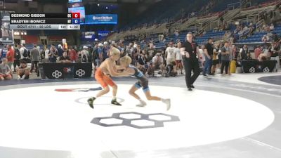 88 lbs Cons. Sub-rd Of 16 - Desmond Gibson, Oklahoma vs Bradyen Ibowicz, New York