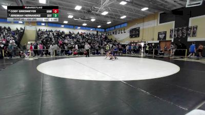 106 lbs Round Of 16 - Cody Griesmeyer, Greenwich vs Jeremiah Hernandez, Southington