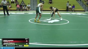 149 lbs Finals (2 Team) - Aiden Hansen, Moorpark vs Joshua Padilla, East Los Angeles College