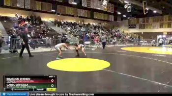 113 lbs Semifinal - Carlo Arreola, Olympian High School Wrestling vs Braxden O`Brien, Temescal Canyon High School Wrestling