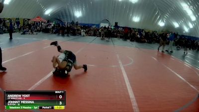 64 lbs Round 1 (3 Team) - Johnny Messina, Buxton vs Andrew Yost, CP Wrestling