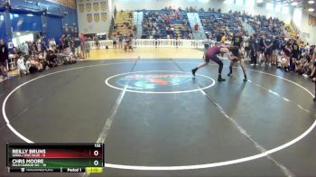 132 lbs Quarters & Wb (16 Team) - Reilly Bruns, SOWA / HWC BLUE vs Chrs Moore, Palm Harbor WC