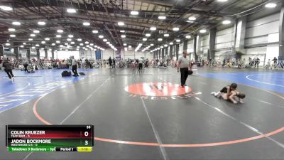 52 lbs Rd# 8- 12:30pm Saturday Final Pool - Jadon Bockmore, Westshore D.S vs Colin Kruezer, Team BAM