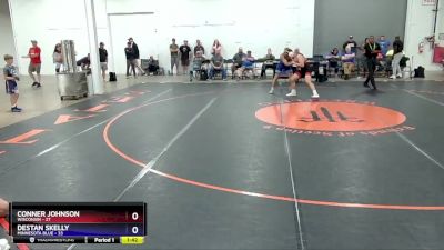 165 lbs Placement Matches (8 Team) - Conner Johnson, Wisconsin vs Destan Skelly, Minnesota Blue